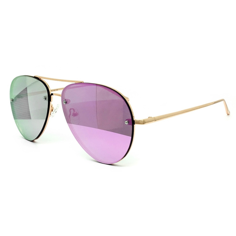 O2 Eyewear 7191 Rimless Aviator Sunglasses(PR) - Picture 3 of 8